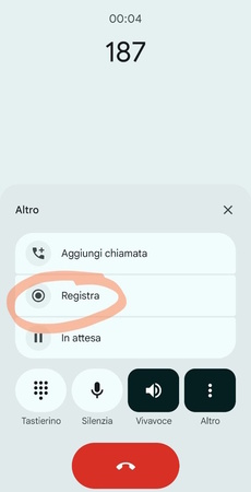 Registrare con Android